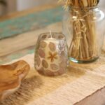Natural Floral Glass - Vase Candle Holder - Primavera  - (12x11cm) - Image 3