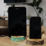 Lrg Gamal Wood Phone Holder - Greenwash - Image 9