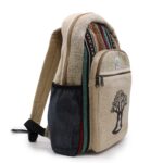 Large Hemp Backpack - Bohdi Tree Design - Image 5