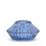 Set of 2  Flower Flip Dinner Candle / Tealight Holder - Royal Blue - Image 4