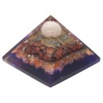 Lrg Organite Pyramid 70mm - Peacock（earth base) - Image 3