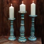 Small Candle Stand - Turquois Gold - Image 4