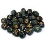 Runes Stone Set in Pouch - Bloodstone - Image 2