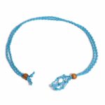 Crystal Gemstone Necklace Cord 45cm/18inch - Blue - Image 6