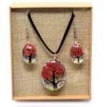 Pressed Flowers - Tree of Life set - Coral - Image 5