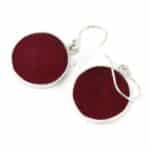 Tree of Life Silver Earrings 15mm - Coral Effect - Image 2