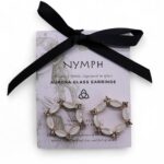 Pearl - Vintage Glass - Loop - Earrings - Image 6