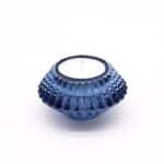 Set of 2  Flower Flip Dinner Candle / Tealight Holder - Royal Blue - Image 6
