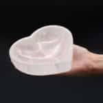 Selenite Heart Bowl - 15cm - Image 4