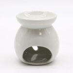 Sm Classic White Oil Burner - Tree Cut-out - Image 2