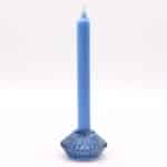 Set of 2  Flower Flip Dinner Candle / Tealight Holder - Royal Blue - Image 2