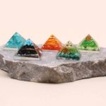 Sm Orgonite Pyramid 25mm Gemchips and Copper - Image 10