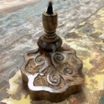 Sm Mango Wood Backflow Burner - Tree of Life - Image 5