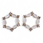 Pearl - Vintage Glass - Loop - Earrings - Image 5