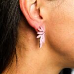 Soft Pink - Vintage Glass - Faries - Earrings - Image 7