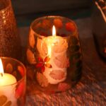 Natural Floral Glass - Vase Candle Holder - Primavera  - (12x11cm) - Image 7