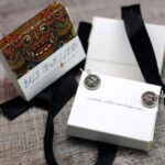Silver & Gold Earring - Hamsa - Image 8