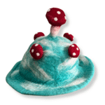 Felted Mushroom Hat - Lost in a Sky Blue - Image 2