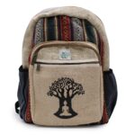 Large Hemp Backpack - Bohdi Tree Design - Image 7