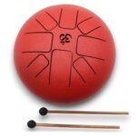 Med Steel Tongue Happy Drums  Om Red- 22x16cm - Image 5