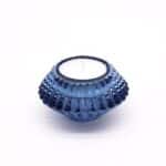Set of 2  Flower Flip Dinner Candle / Tealight Holder - Royal Blue - Image 3