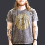 Large Stone Washed Teashirt - Chakra - Dark Grey