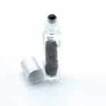 Gemstone Essential Oil Roller Bottle - Black Tourmaline  - Silver Cap + Gemstone Roller Tip for 5ml Bottle - Black Tourmaline - Image 2