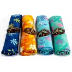 Bali Block Print Sarong - Tropical Leaves (4 Assorted Colours) - Image 2