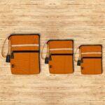 Canvas Large Laptop Pouch - Orange - 30x40cm - Image 4