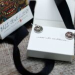 Silver & Gold Earring - Hamsa - Image 7