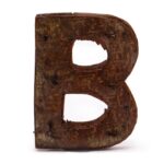 Rustic Bark Letter   - "B"  - 7cm