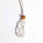 Crystal Gemstone Necklace Cord 45cm/18inch - White - Image 4