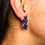 Royal Blue - Vintage Glass - Faries - Earrings - Image 2