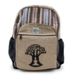 Large Hemp Backpack - Bohdi Tree Design - Image 2