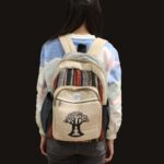 Large Hemp Backpack - Bohdi Tree Design - Image 8