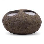 Natural Riverstone Candle Holder - Double Nightlight - Image 6