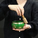 Buddha Singing Bowl Set- Black/Orange 10.7cm - Image 10