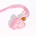Crystal Gemstone Necklace Cord 45cm/18inch - Pink - Image 3