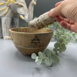 Wooden Smudge and Ritual Offerings Bowl - Four Elements - 12x7cm - Image 4