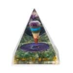 Med Organite Pryamids 7x6cm - Pendulum - Green Adventurine Chips - Image 3
