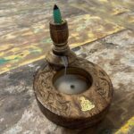 Sm Mango Wood Backflow Burner - Brass Buddha - Image 4
