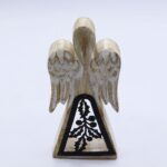 Mango Wood Angel - Whitewash with Iron Decor Cut Out - Image 7