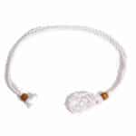 Crystal Gemstone Necklace Cord 45cm/18inch - White - Image 6