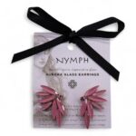Soft Pink - Vintage Glass - Faries - Earrings - Image 4