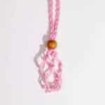Crystal Gemstone Necklace Cord 45cm/18inch - Pink - Image 4