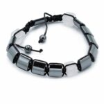 Magnetic Hematite Shamballa Bracelet -  Rose Cuboids - Image 2