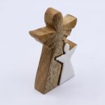 Mango Wood Angel in Angel - White Enamel - Image 7