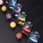 Crazy Lace Jasper Planet on a Sola Goldstone Stand - 40mm (30x15mm stand) - Image 9