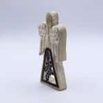 Mango Wood Angel - Whitewash with Iron Decor Cut Out - Image 2