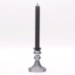 Set of 2 Vintage Dinner Candle Holder - - Midnight Grey - Image 2